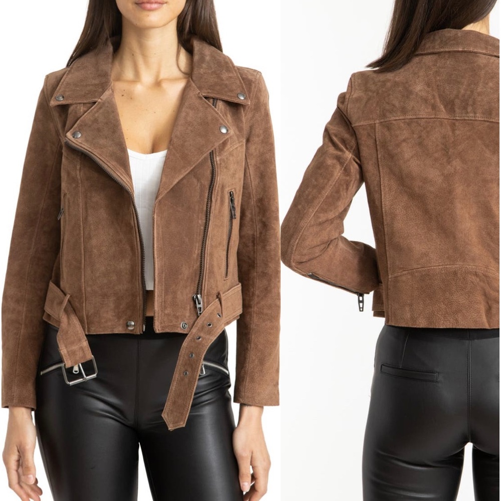 Blank NYC Suede Moto Jacket